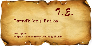 Tarnóczy Erika névjegykártya